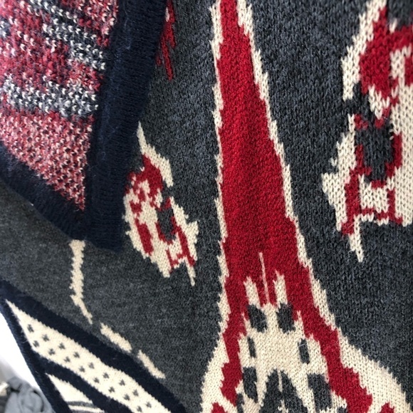 St John's Bay Sweater Cardigan Women M Open Casual Cabin Southwest Cozy Western - Picture 10 of 10